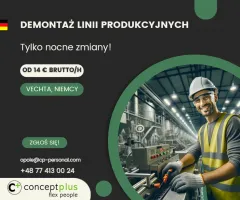 Pracownik produkcji (k/m) - montaż i demontaż linii produkcyjnych Pracownik produkcji (k/m) - montaż i demontaż linii produkcyjnych