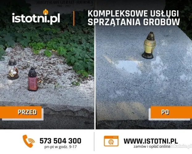 Sprzątanie grobów Gorzów Wielkopolski, opieka nad grobami