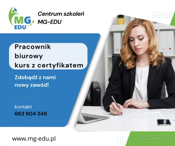 Pracownik biurowy  kurs online z certyfikatem