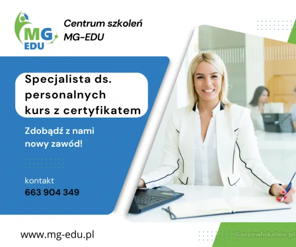 Specjalista ds. personalnych kurs z certyfikatem
