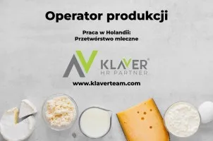 Operator produkcji- Przetwórstwo mleczne w Holandii! Operator produkcji- Przetwórstwo mleczne w Holandii!