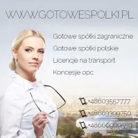 GOTOWE SPÓŁKI Z LICENCJĄ NA TRANSPORT MIĘDZYNARODOWY, SPEDYCJĘ GOTOWE SPÓŁKI Z LICENCJĄ NA TRANSPORT MIĘDZYNARODOWY, SPEDYCJĘ