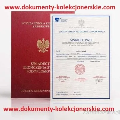 Kup świadectwo z wpisem , maturę z wpisem