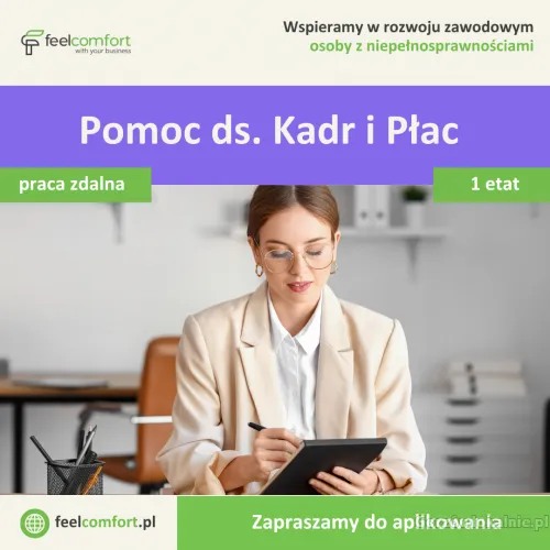 Pomoc ds. Kadr i Płac - praca zdalna